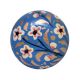 Slate Blue Floral Hand Pinded Indian Kashmiri Cabinet Knobs